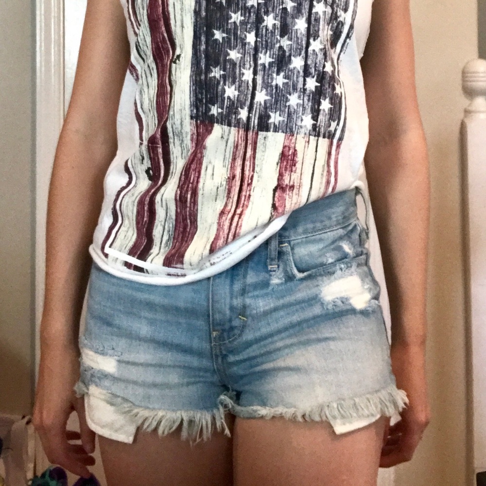 Hollister Cut Off Jean Shorts
